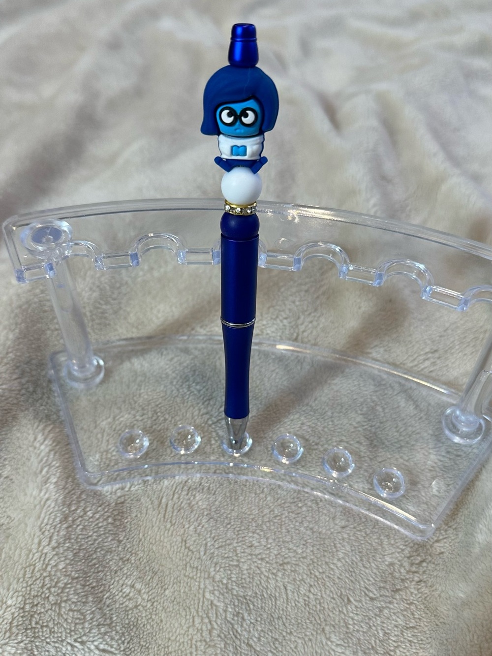 Inside out beaded pen
